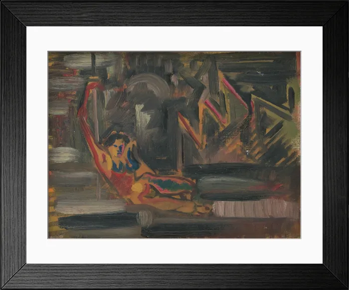 Framed Print : Reclining Woman, 1930-1940. Creator: Arnold Peter Weisz-Kubincan Framed Print : Reclining Woman, 1930-1940. Creator: Arnold Peter Weisz-Kubincan