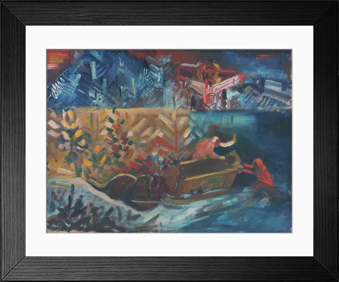 Framed Print : Carrying the Sick, 1940. Creator: Arnold Peter Weisz-Kubincan Framed Print : Carrying the Sick, 1940. Creator: Arnold Peter Weisz-Kubincan