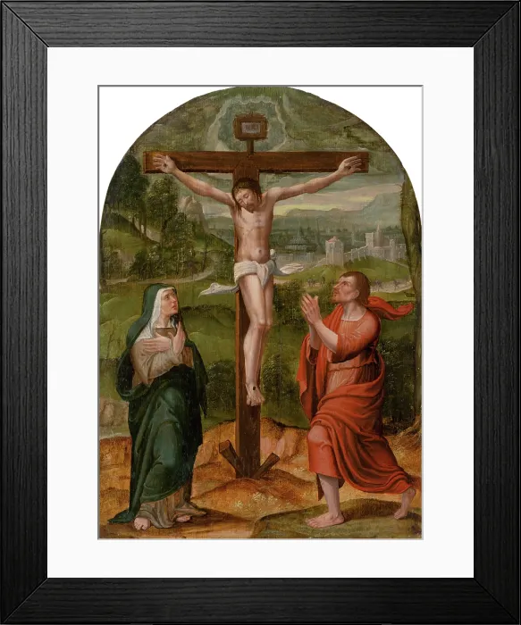 Framed Print : Crucifixion, 1550-1600. Creator: Unknown Framed Print : Crucifixion, 1550-1600. Creator: Unknown