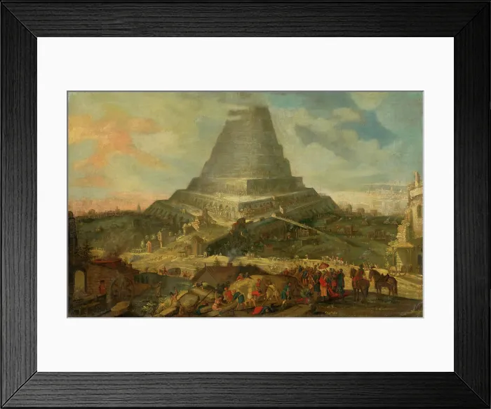 Framed Print : The Tower of Babel, 1601-1625. Creator: Unknown