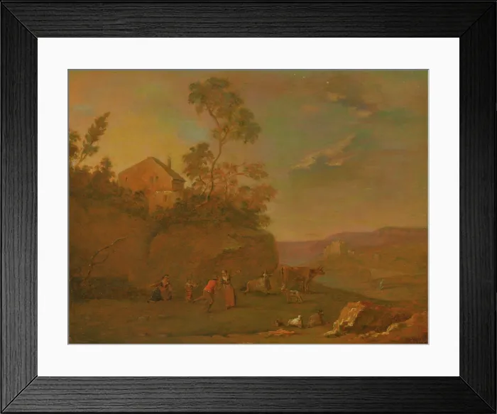 Framed Print : Early Evening, 1740-1760. Creator: Norbert Grund Framed Print : Early Evening, 1740-1760. Creator: Norbert Grund