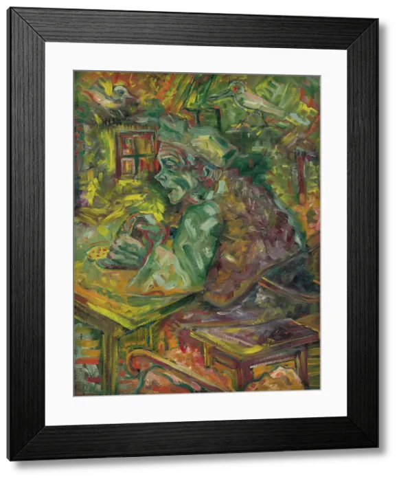 Framed Print : At the Table, 1940-1944. Creator: Arnold Peter Weisz-Kubincan Framed Print : At the Table, 1940-1944. Creator: Arnold Peter Weisz-Kubincan