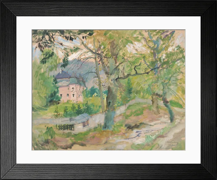 Framed Print : Manor house in Krasnany, 1921. Creator: Oldrich Blazicek Framed Print : Manor house in Krasnany, 1921. Creator: Oldrich Blazicek