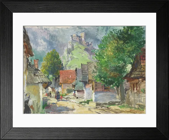 Framed Print : At the foot of Strecno, 1936. Creator: Oldrich Blazicek Framed Print : At the foot of Strecno, 1936. Creator: Oldrich Blazicek