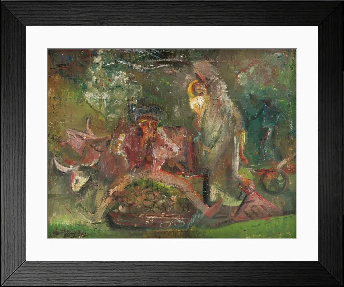 Framed Print : Picking Potatoes, around 1935-1940. Creator: Arnold Peter Weisz-Kubincan Framed Print : Picking Potatoes, around 1935-1940. Creator: Arnold Peter Weisz-Kubincan