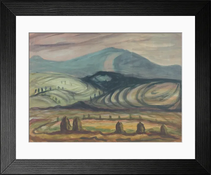 Framed Print : Landscape around Plavnica, 1949. Creator: Peter Konecny Framed Print : Landscape around Plavnica, 1949. Creator: Peter Konecny