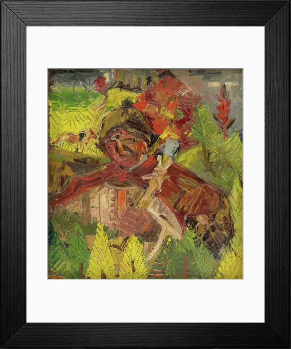 Framed Print : Lumberjack, 1940-1944. Creator: Arnold Peter Weisz-Kubincan
