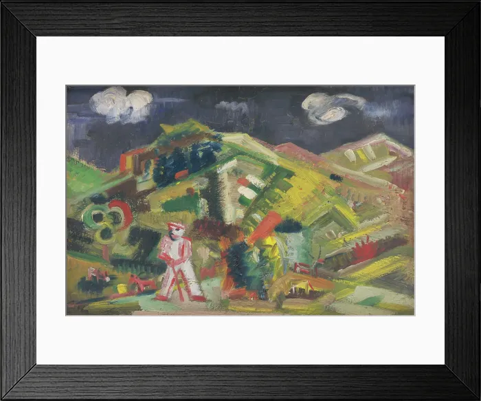 Framed Print : In the Pasture, 1940-1944. Creator: Arnold Peter Weisz-Kubincan Framed Print : In the Pasture, 1940-1944. Creator: Arnold Peter Weisz-Kubincan