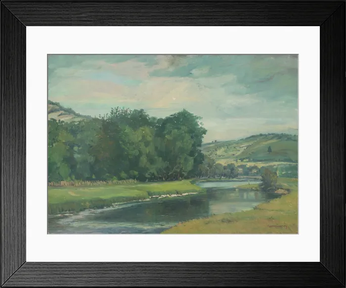 Framed Print : Landscape near Kosice, 1952. Creator: Peter Konecny Framed Print : Landscape near Kosice, 1952. Creator: Peter Konecny