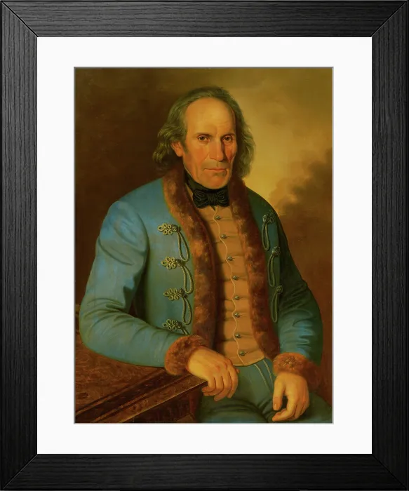 Framed Print : Portrait of the miller Jan Hodza, 1854-1858. Creator: Peter Michal Bohun Framed Print : Portrait of the miller Jan Hodza, 1854-1858. Creator: Peter Michal Bohun