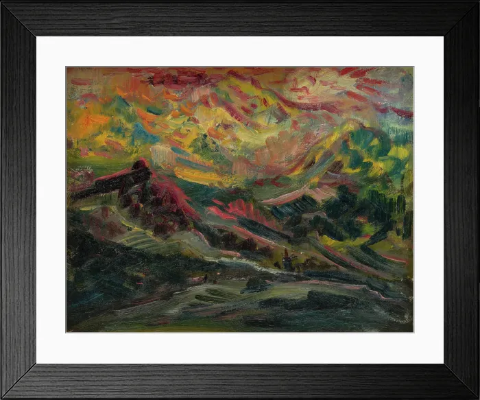 Framed Print : Sunset in the Mountains, 1940-1944. Creator: Arnold Peter Weisz-Kubincan Framed Print : Sunset in the Mountains, 1940-1944. Creator: Arnold Peter Weisz-Kubincan