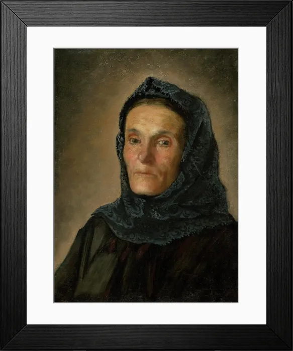 Framed Print : Portrait of Maria Matuskova, mid-late 19th century. Creator: Peter Michal Bohun Framed Print : Portrait of Maria Matuskova, mid-late 19th century. Creator: Peter Michal Bohun