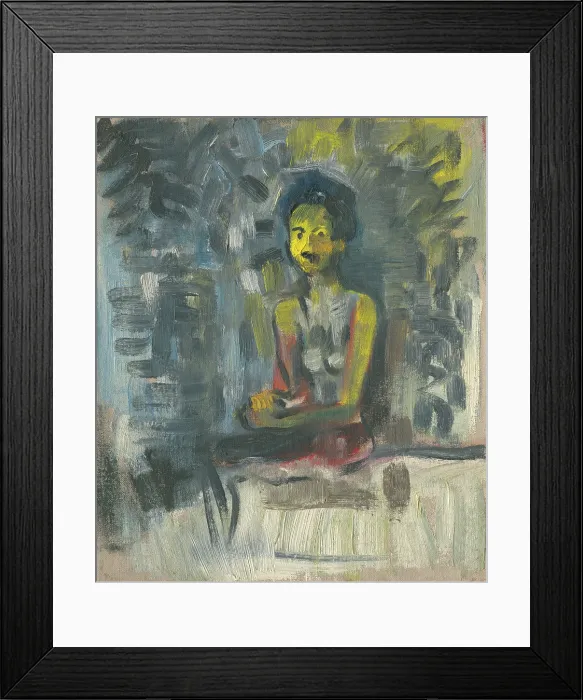 Framed Print : Seated Woman, 1935-1940. Creator: Arnold Peter Weisz-Kubincan Framed Print : Seated Woman, 1935-1940. Creator: Arnold Peter Weisz-Kubincan