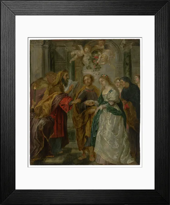 Framed Print : The Betrothal of the Virgin Mary, 1620-1630. Creator: Workshop of Peter Paul Rubens Framed Print : The Betrothal of the Virgin Mary, 1620-1630. Creator: Workshop of Peter Paul Rubens