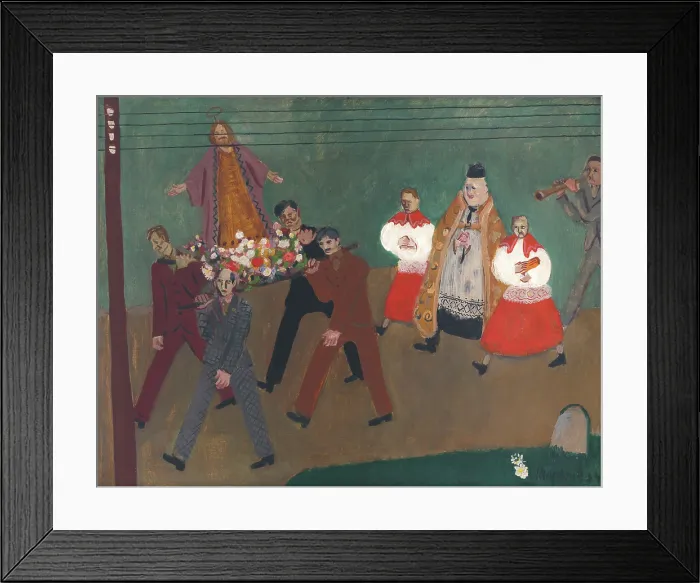 Framed Print : Procession, 1934. Creator: Cyprian Majernik Framed Print : Procession, 1934. Creator: Cyprian Majernik