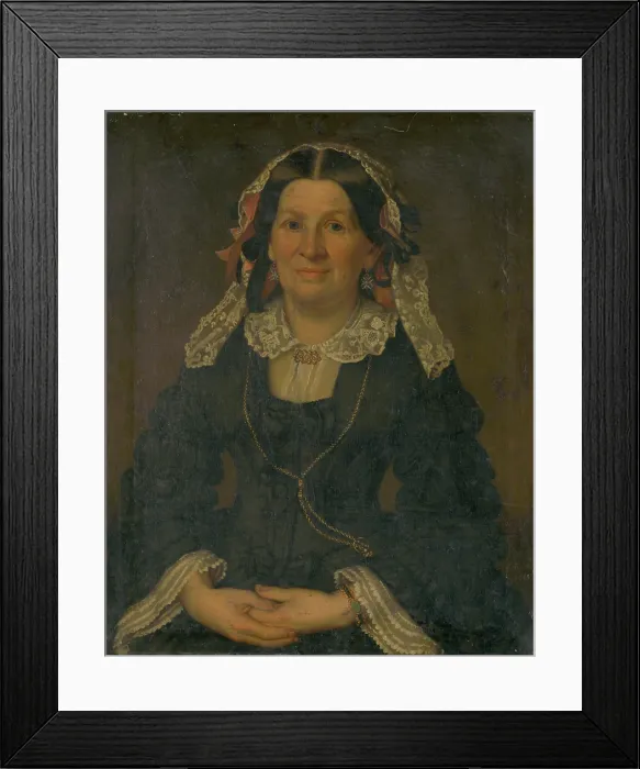 Framed Print : Portrait of a Woman, 1855-1860. Creator: Karl Berthold Fischer Framed Print : Portrait of a Woman, 1855-1860. Creator: Karl Berthold Fischer
