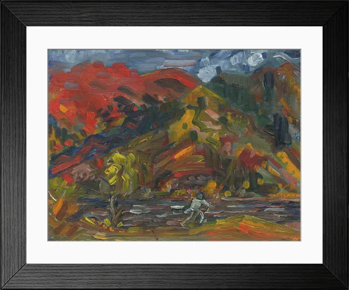 Framed Print : Man on the river bank, 1935-1940. Creator: Arnold Peter Weisz-Kubincan Framed Print : Man on the river bank, 1935-1940. Creator: Arnold Peter Weisz-Kubincan