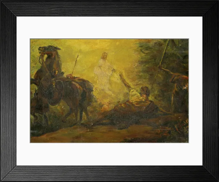Framed Print : Conversion of Paul, 1900. Creator: Arpad Feszty