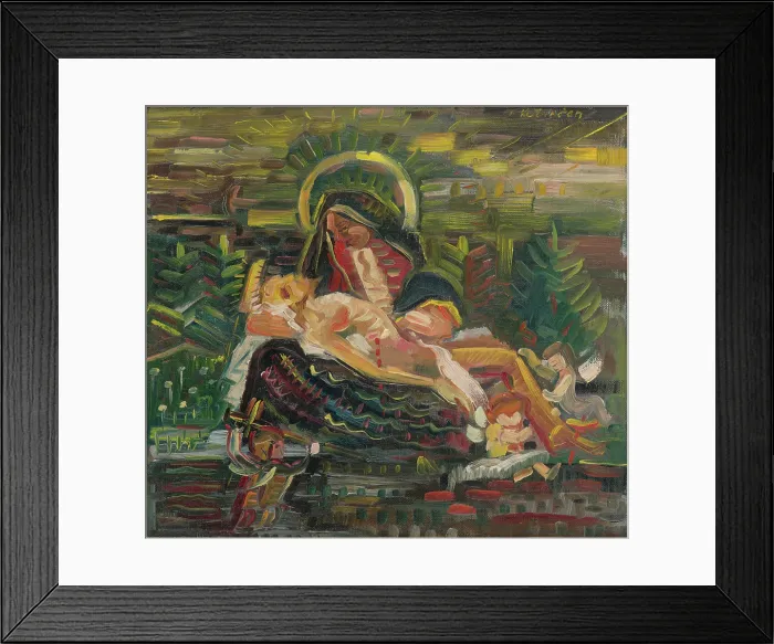 Framed Print : Pieta, 1939-1940. Creator: Arnold Peter Weisz-Kubincan Framed Print : Pieta, 1939-1940. Creator: Arnold Peter Weisz-Kubincan