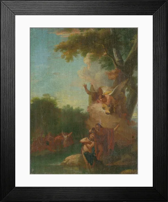 Framed Print : The Baptism in the Jordan, 1750-1770. Creator: Circle of Batista Tiepolo Framed Print : The Baptism in the Jordan, 1750-1770. Creator: Circle of Batista Tiepolo
