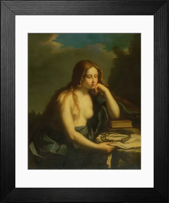 Framed Print : Repentant Mary Magdalene, 1662. Creator: Cesare Gennari Framed Print : Repentant Mary Magdalene, 1662. Creator: Cesare Gennari