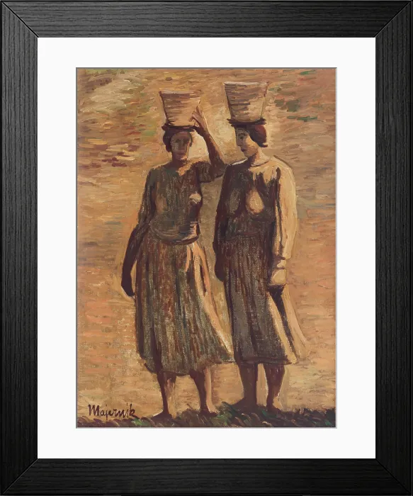 Framed Print : Water Bearers, around 1940. Creator: Cyprian Majernik Framed Print : Water Bearers, around 1940. Creator: Cyprian Majernik