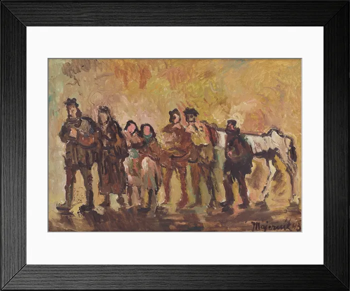 Framed Print : Exiles, 1943. Creator: Cyprian Majernik Framed Print : Exiles, 1943. Creator: Cyprian Majernik