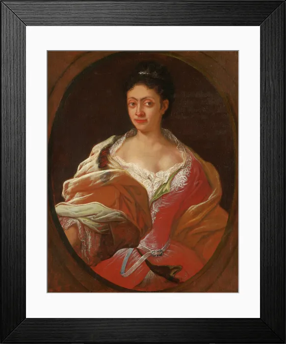 Framed Print : Portrait of Elisabeth de Calisch, nee Petroczy, around 1740. Creator: Unknown Framed Print : Portrait of Elisabeth de Calisch, nee Petroczy, around 1740. Creator: Unknown