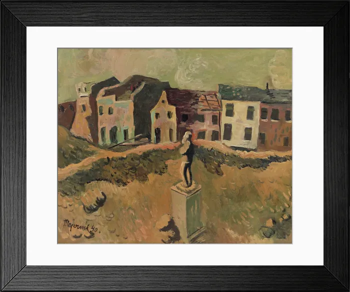 Framed Print : Monument (Memorial of a Famous Man), 1940. Creator: Cyprian Majernik Framed Print : Monument (Memorial of a Famous Man), 1940. Creator: Cyprian Majernik