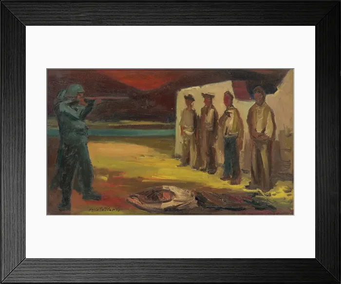 Framed Print : Execution, 1947. Creator: Bedrich Hoffstadter Framed Print : Execution, 1947. Creator: Bedrich Hoffstadter