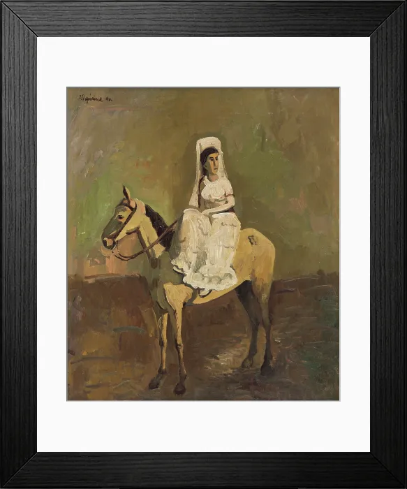 Framed Print : Equestrienne, 1940. Creator: Cyprian Majernik Framed Print : Equestrienne, 1940. Creator: Cyprian Majernik