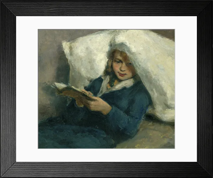 Framed Print : Reading, 1920-1930. Creator: Bohuslav Kozak Framed Print : Reading, 1920-1930. Creator: Bohuslav Kozak