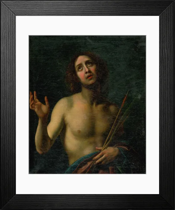 Framed Print : Saint Sebastian, 1600-1700. Creator: Unknown Framed Print : Saint Sebastian, 1600-1700. Creator: Unknown