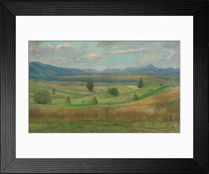 Framed Print : Landscape at Liptov, 1954. Creator: Bedrich Hoffstadter Framed Print : Landscape at Liptov, 1954. Creator: Bedrich Hoffstadter