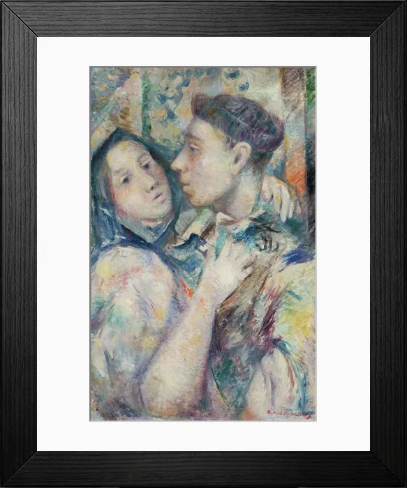 Framed Print : Lovers, 1936-1937. Creator: Bedrich Hoffstadter Framed Print : Lovers, 1936-1937. Creator: Bedrich Hoffstadter