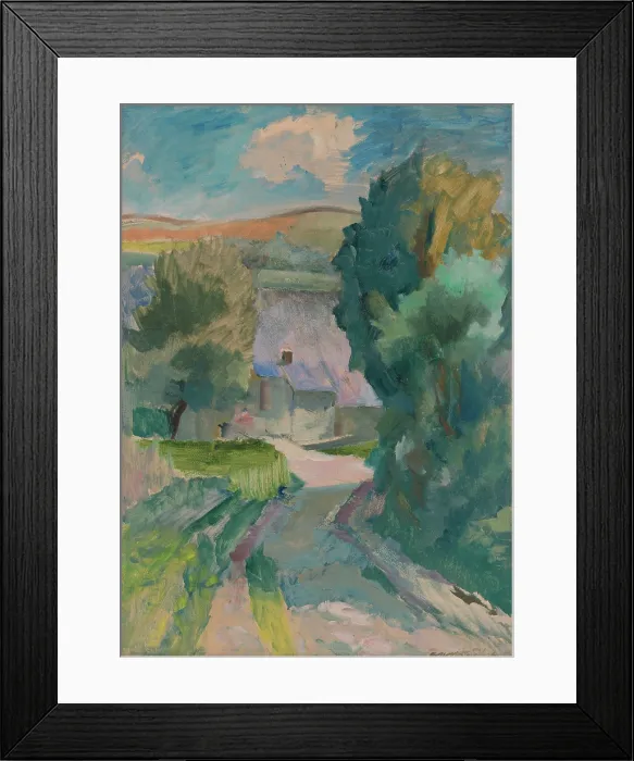 Framed Print : Landscape study, 1940. Creator: Bedrich Hoffstadter Framed Print : Landscape study, 1940. Creator: Bedrich Hoffstadter