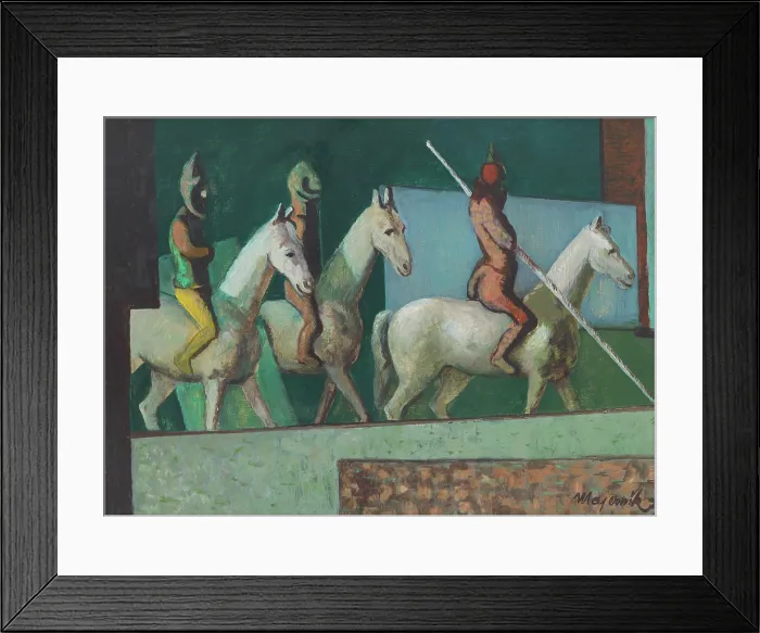 Framed Print : Riders, 1937. Creator: Cyprian Majernik Framed Print : Riders, 1937. Creator: Cyprian Majernik