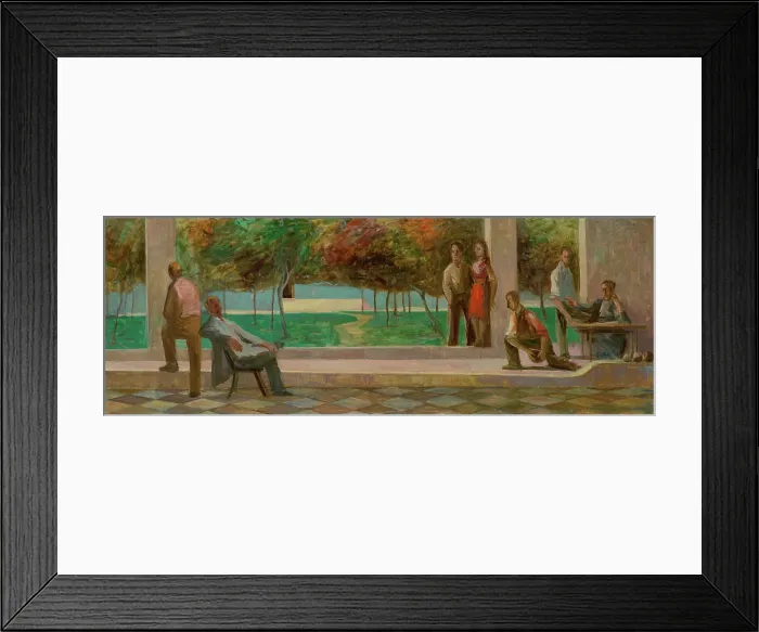 Framed Print : Bowling Alley, 1946. Creator: Bedrich Hoffstadter Framed Print : Bowling Alley, 1946. Creator: Bedrich Hoffstadter