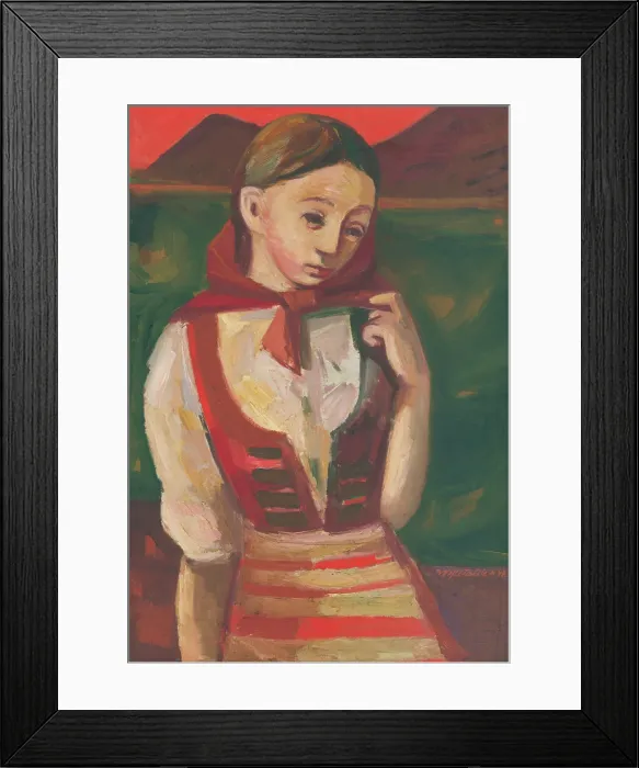 Framed Print : Girl from Detva, 1948. Creator: Bedrich Hoffstadter Framed Print : Girl from Detva, 1948. Creator: Bedrich Hoffstadter