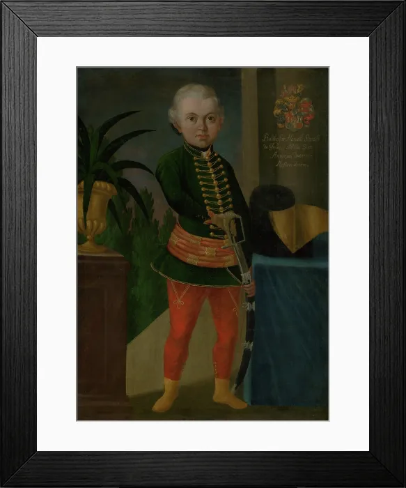 Framed Print : Baltazar Horvath-Stancic aged two years and ten months, c1750. Creator: Jan Gottlieb Kramer Framed Print : Baltazar Horvath-Stancic aged two years and ten months, c1750. Creator: Jan Gottlieb Kramer