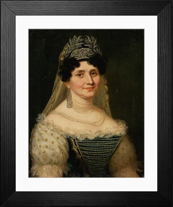 Framed Print : Portrait of Countess Barkoczy, 1820s. Creator: Janos Rombauer Framed Print : Portrait of Countess Barkoczy, 1820s. Creator: Janos Rombauer