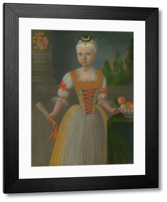 Framed Print : Klara Horvath Stancic aged six, 1740. Creator: Jan Gottlieb Kramer Framed Print : Klara Horvath Stancic aged six, 1740. Creator: Jan Gottlieb Kramer