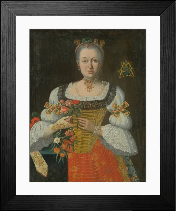 Framed Print : Johanna Zuzana Horvath-Stanithova, c1750. Creator: Jan Gottlieb Kramer Framed Print : Johanna Zuzana Horvath-Stanithova, c1750. Creator: Jan Gottlieb Kramer