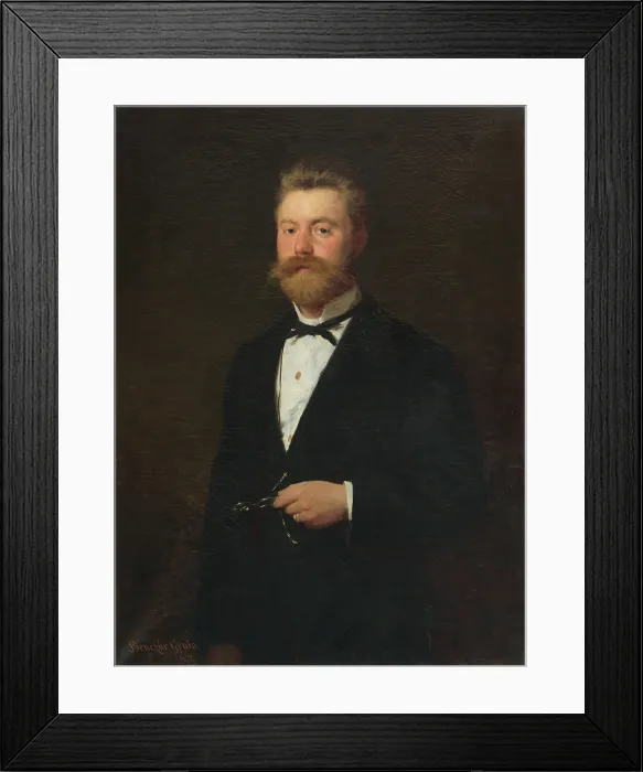 Framed Print : Official portrait of Gejza Bencur, 1872. Creator: Gyula Benczur Framed Print : Official portrait of Gejza Bencur, 1872. Creator: Gyula Benczur