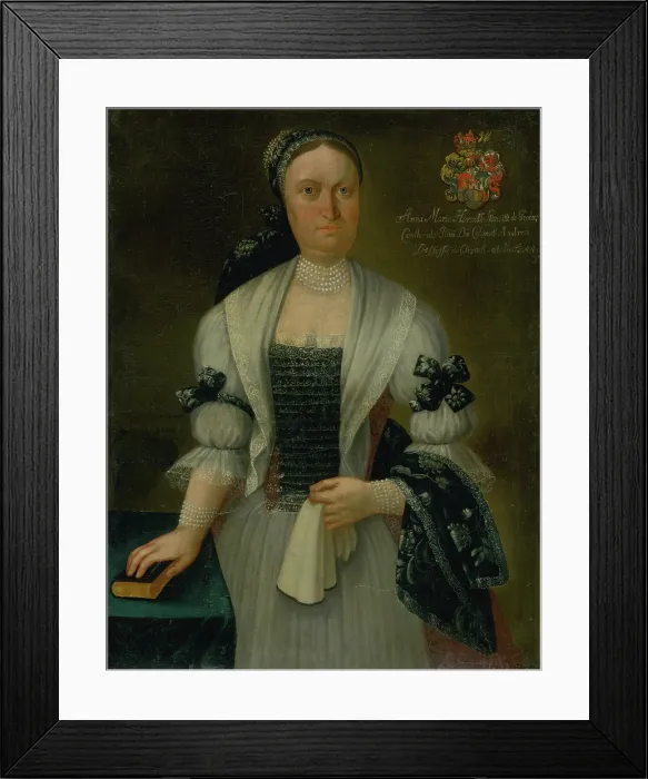 Framed Print : Anna Maria Dessewffy nee Horvath-Stancic, aged forty-four, c1745. Creator: Jan Gottlieb Kramer Framed Print : Anna Maria Dessewffy nee Horvath-Stancic, aged forty-four, c1745. Creator: Jan Gottlieb Kramer