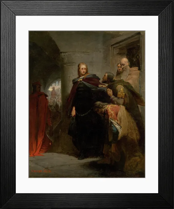 Framed Print : Hunyadi's Farewell to his Homeland, 1864-1866. Creator: Gyula Benczur. Hunyadi's Farewell to his Homeland, 1864-1866. Creator: Gyula Benczur Framed Print : Hunyadi's Farewell to his Homeland, 1864-1866. Creator: Gyula Benczur. Hunyadi's Farewell to his Homeland, 1864-1866. Creator: Gyula Benczur