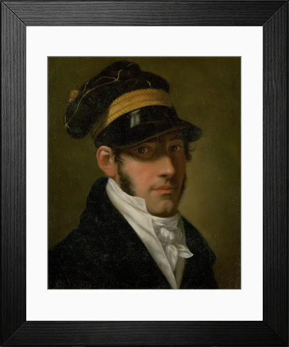Framed Print : Portrait of a friend, 1810-1815. Creator: Janos Rombauer Framed Print : Portrait of a friend, 1810-1815. Creator: Janos Rombauer