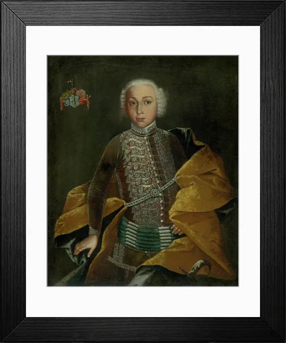 Framed Print : Portrait of Baron Johann Revay as a boy, c1750. Creator: Jan Gottlieb Kramer Framed Print : Portrait of Baron Johann Revay as a boy, c1750. Creator: Jan Gottlieb Kramer