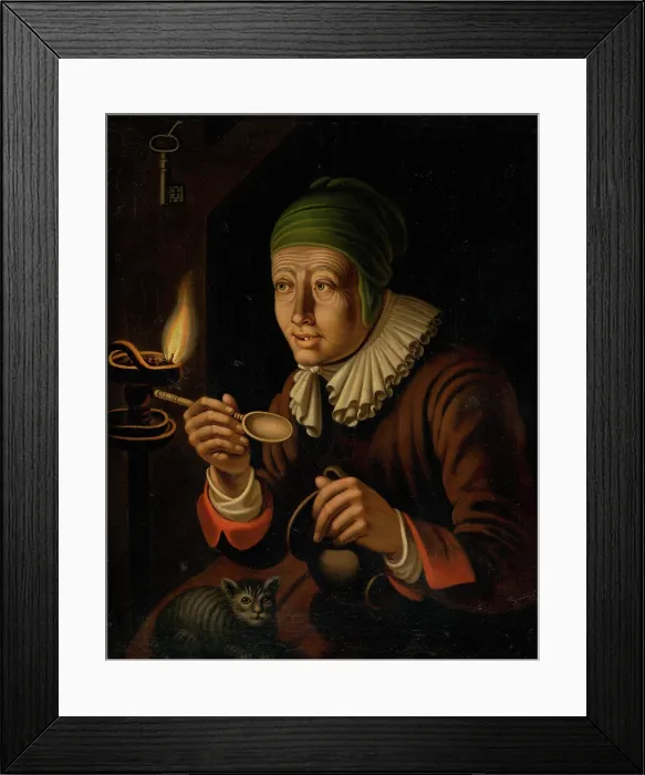 Framed Print : Witch, 1830. Creator: Janos Rombauer Framed Print : Witch, 1830. Creator: Janos Rombauer