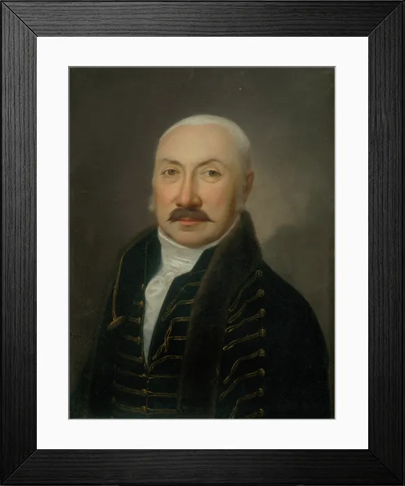 Framed Print : Portrait of a zeman, 1810. Creator: Jan Jakub Stunder Framed Print : Portrait of a zeman, 1810. Creator: Jan Jakub Stunder